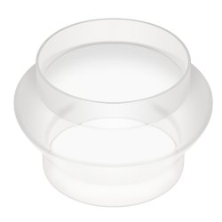 Hvid Assymmetrisk Konisk Silikone Vejeblg 